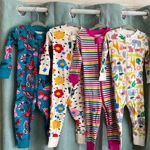 4 pairs Hanna Andersson footless pajamas!